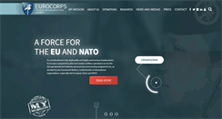 Desktop Screenshot of eurocorps.org